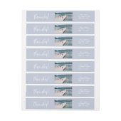 穏やかな海 |写真結婚に感謝 ラップアラウンドラベル (シート)