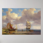 穏やかな海， 1836 ポスター (正面)