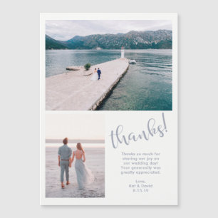 穏やかな海 2枚の写真 結婚式のお礼