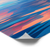 穏やかな海 | AIポスター ポスター (角)