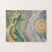 穏やかな渓谷：パステルランドスケープ ジグソーパズル (横)