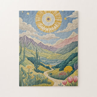 穏やかな渓谷：パステルランドスケープ ジグソーパズル