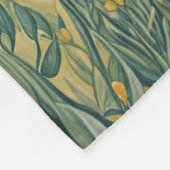 穏やかな渓谷：パステルランドスケープ フリースブランケット (角)