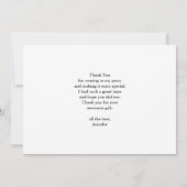 穏やかな湖に沈む美しい夕日 サンキューカード (裏面)