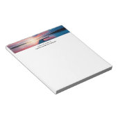 穏やかな湖に沈む美しい夕日 ノートパッド (アングル)