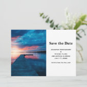 穏やかな湖に沈む美しい結婚夕日 セーブザデート (スタンド正面)