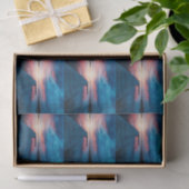 穏やかな湖に浮かぶ美しい夕日 薄葉紙 (ギフト)