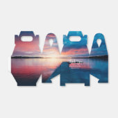 穏やかな湖に美しい結婚夕日|過去記事 フェイバーボックス (折り畳みなし)