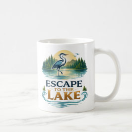 穏やかな湖の暮らし グラフィックTシャツ コーヒーマグカップ