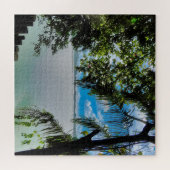 穏やかな湖畔 ジグソーパズル (横)