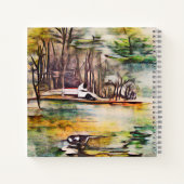 穏やかな湖 ノートブック (裏面)