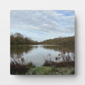 穏やかな湖... フォトプラーク (正面)