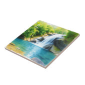 穏やかな滝のカスケード タイル (側面)