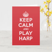 穏やかな演劇のハープの挨拶のメッセージカードを保って下さい カード (黄色い花)