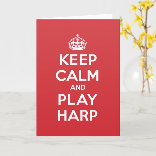 穏やかな演劇のハープの挨拶のメッセージカードを保って下さい カード (黄色い花)