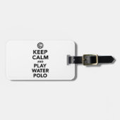 穏やかな演劇の水球を保って下さい ラゲッジタグ (正面横)