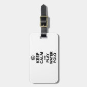 穏やかな演劇の水球を保って下さい ラゲッジタグ (正面縦)