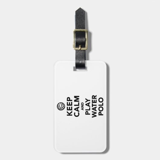 穏やかな演劇の水球を保って下さい ラゲッジタグ (正面縦)