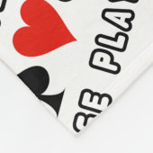 穏やかな演劇橋アドバイス4のカードのスーツのユーモアを保って下さい フリースブランケット (角)