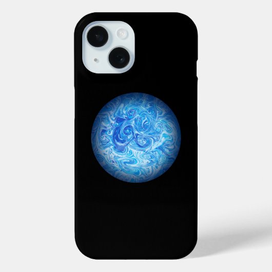 穏やかな潮流 フルイドアートのスマホケース Case-Mate iPhoneケース (裏面)
