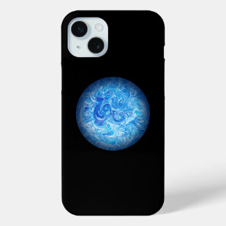 穏やかな潮流 フルイドアート スマホケース iPhone 15 MINIケース