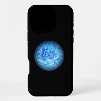穏やかな潮流 フルイドアート スマホケース iPhone 16 PRO MAXケース