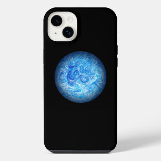 穏やかな潮流 フルイドアート スマホケース iPhone 14 PLUSケース