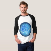 穏やかな潮流 フルイドアート Tシャツ (正面フル)