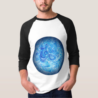 穏やかな潮流 フルイドアート Tシャツ