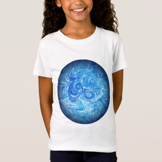 穏やかな潮流 フルイドアート Tシャツ (正面)