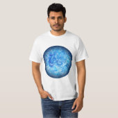 穏やかな潮流 フルイドアート Tシャツ (正面フル)