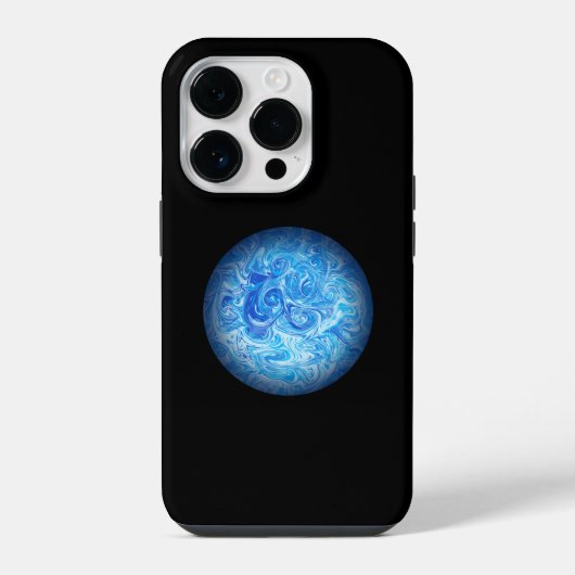 穏やかな潮流 流体アート スマホケース iPhoneケース (裏面)