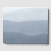 穏やかな灰色が白にフェード。抽象芸術 ゲストブック (裏面)