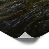 穏やかな煙を上げる渓流 ポスター (角)