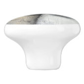 穏やかな猫と女性ニュートラル セラミックノブ (側面)