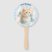 穏やかな猫 ハンドファン (裏面)