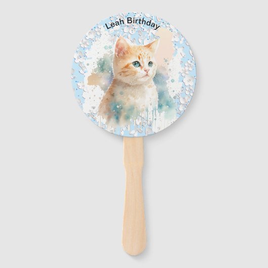 穏やかな猫 ハンドファン (正面)