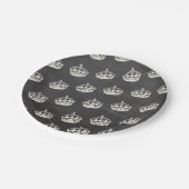 穏やかな王冠の黒板のパーティーのシックな紙皿を飼って下さい ペーパープレート (アングル)