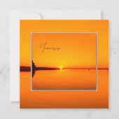 穏やかな琥珀の夕日 (正面)