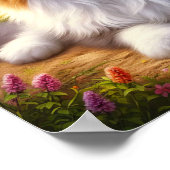 穏やかな田舎の穏やかなカリコ猫 ポスター (角)