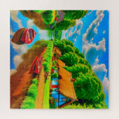 穏やかな田舎 ジグソーパズル (横)