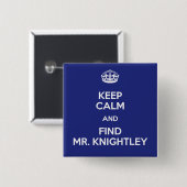 穏やかな発見の氏を保って下さいKnightleyエマジェーンAusten 缶バッジ (正面&裏面)