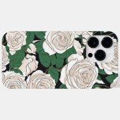 穏やかな白いバラ模様 Case-Mate iPhoneケース (裏面 (横))