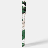 穏やかな白いバラ模様 Case-Mate iPhoneケース (裏面 / 右)