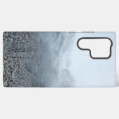 穏やかな白い冬の風景サムスンケース SAMSUNG GALAXYケース (裏面横)