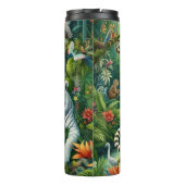 穏やかな白い虎と花 タンブラー (裏面)