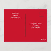 穏やかな眠っている白い子犬のクリスマスを治す ポストカード (裏面)