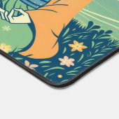 穏やかな瞑想デスクマット |アニメ・ガール瞑想 デスクマット (コーナー)