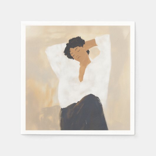 穏やかな瞬間 スタンダードカクテルナプキン (正面)