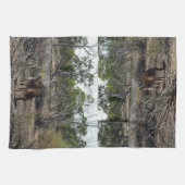 穏やかな瞬間：ビラボンでオーストラリアのカンガルー キッチンタオル (横)